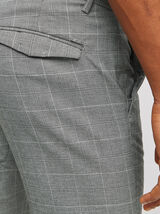 Pantalon chino slim à carreaux