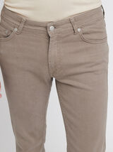 Pantalon 5 poches slim	délavé