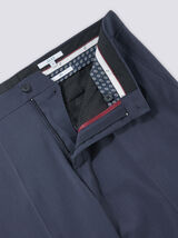 Pantalon de costume slim motif micro-rayures