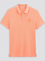 Polo manches courtes fluo patch poitrine