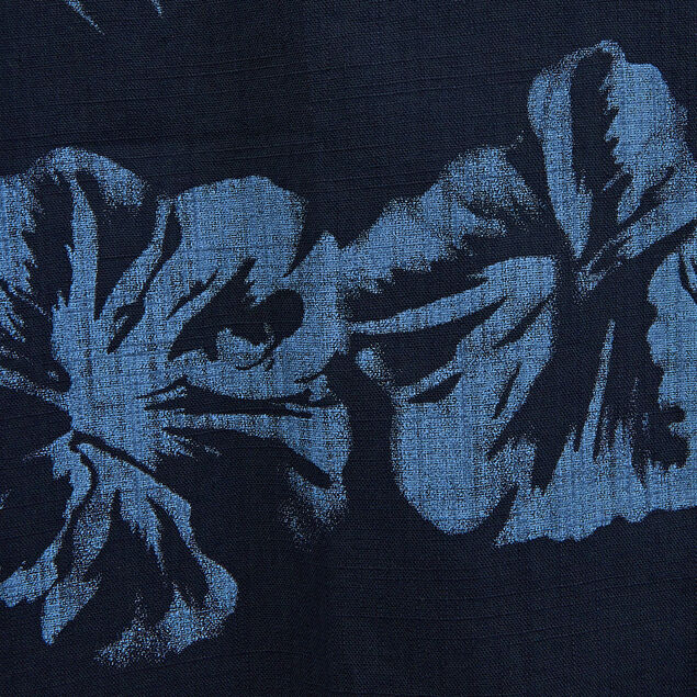 Chemise regular hawaïenne imprimé fleur coton