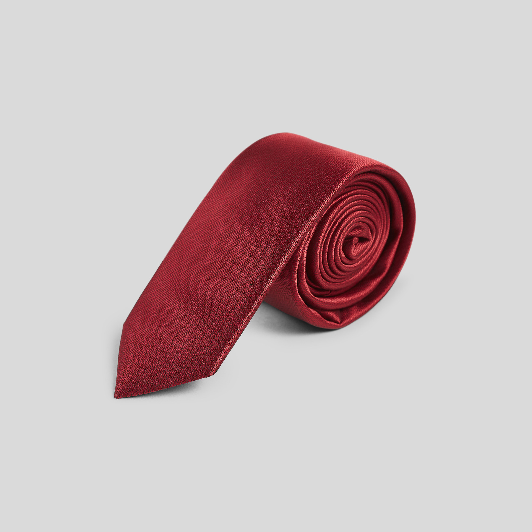 Cravate unie Rouge Homme